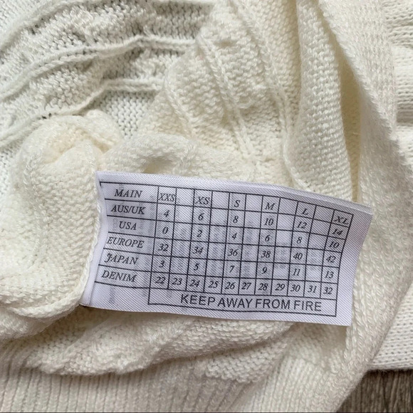 Free People One Teaspoon Sorrento Knit Long Cardigan Sweater Duster Maxi Cream - Picture 12 of 16